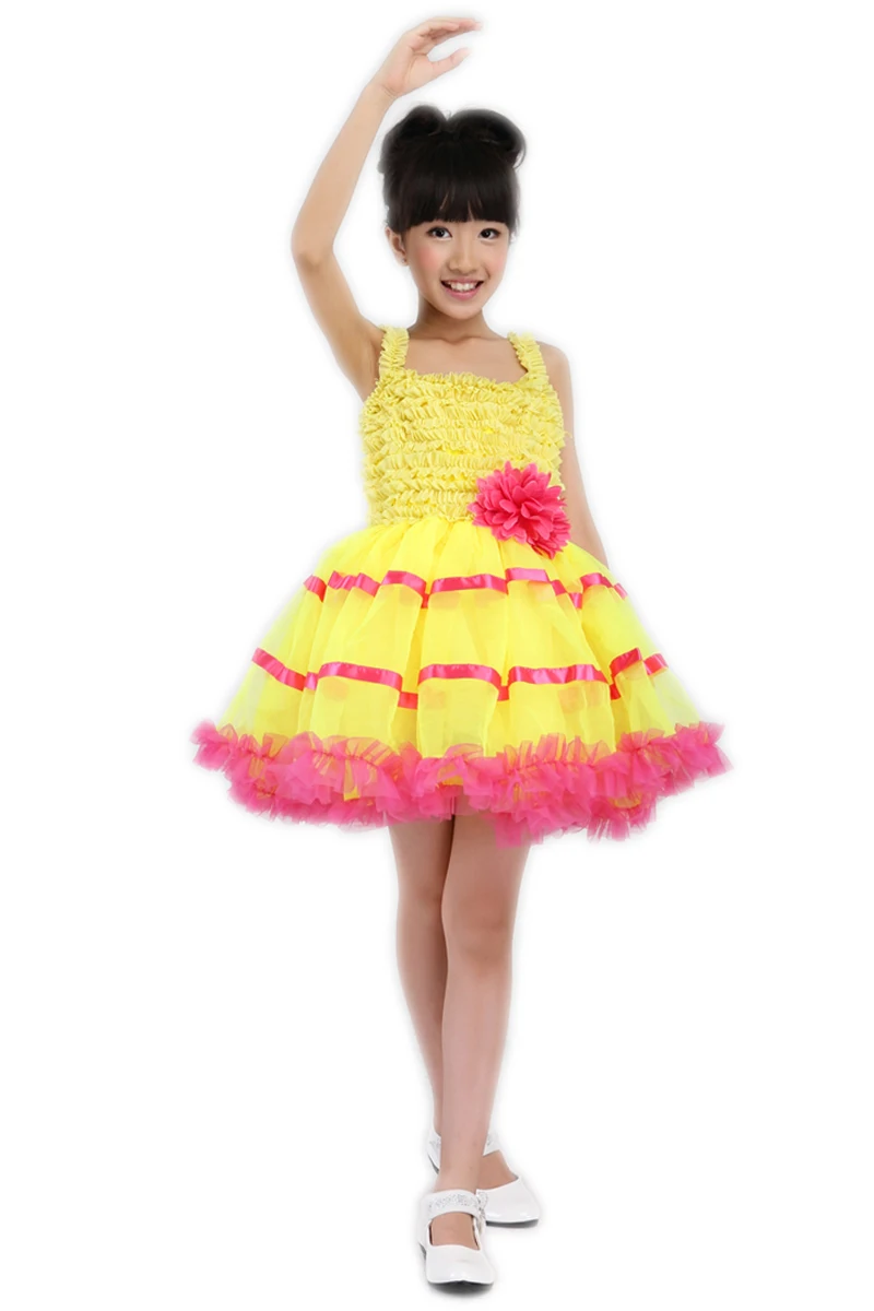 yellow ballet tutu dress