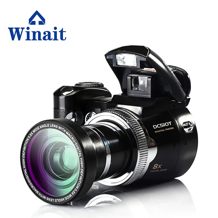 

Hot selling winait SLR digital camera DC-510T max16MP 2.4'' TFT display mini home use camera free shipping