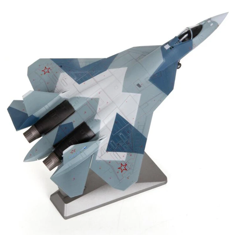 1: 72 Su-57/T-50 сплав 4-го поколения истребитель русская статическая имитация Игрушечная модель самолета статическая модель мемориал