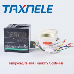 220VAC контроллер температуры и влажности TDK0302 работа с нагревателем и охлаждающим вентилятором контроллер влажности