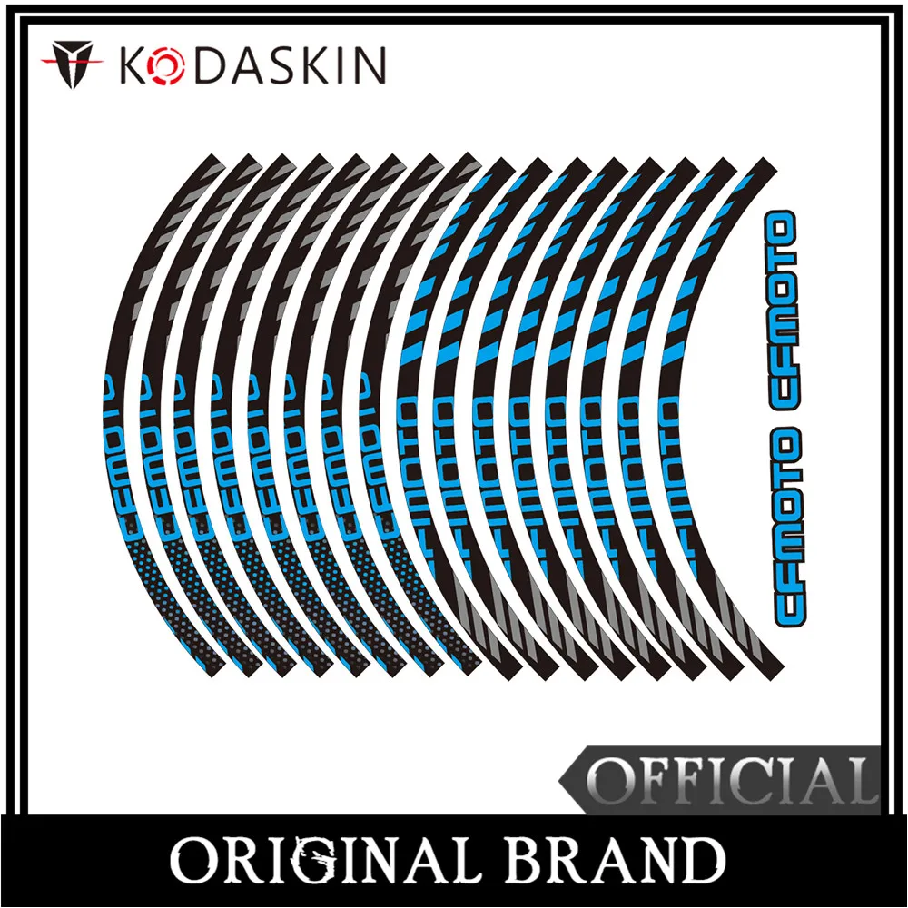 

KODASKIN 2D наклейка на обод мотоцикла, Набор наклеек для CFMOTO 150NK 400NK 650NK 250NK Blue