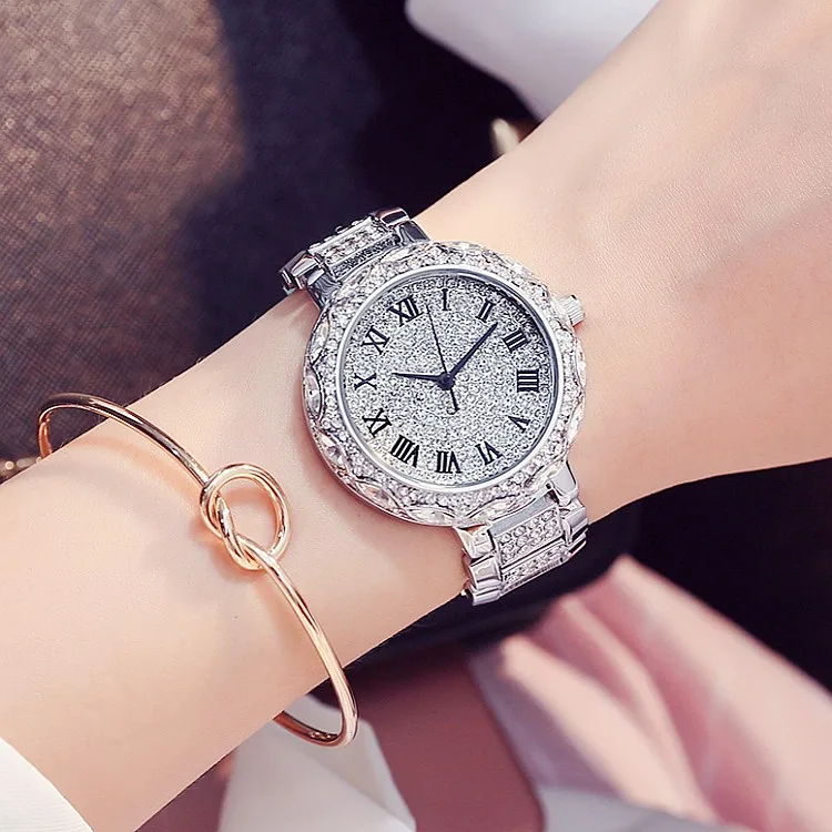 2018 New Silver Diamond Watches Women Luxury Steel Full Rhinestone Wristwatches Lady Crystal Dress Watches Female Quartz Watch 2018 New Silver Diamond Watches Women Luxury Steel Full Rhinestone Wristwatches Lady Crystal Dress Watches Female Quartz Watch
