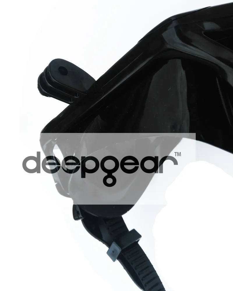 Deepgear Камера маска для подводного плавания одно окно закаленное Дайвинг Маска Для Взрослых Черная силиконовая маска для Gopro hero Xiaoyi SJ Камера s