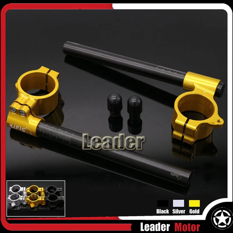 

For APRILIA Mille R/RSVR RSV4 Motorcycle Accessories Universal 51mm Clip Ons Fork Handle Bars Handlebars Gold