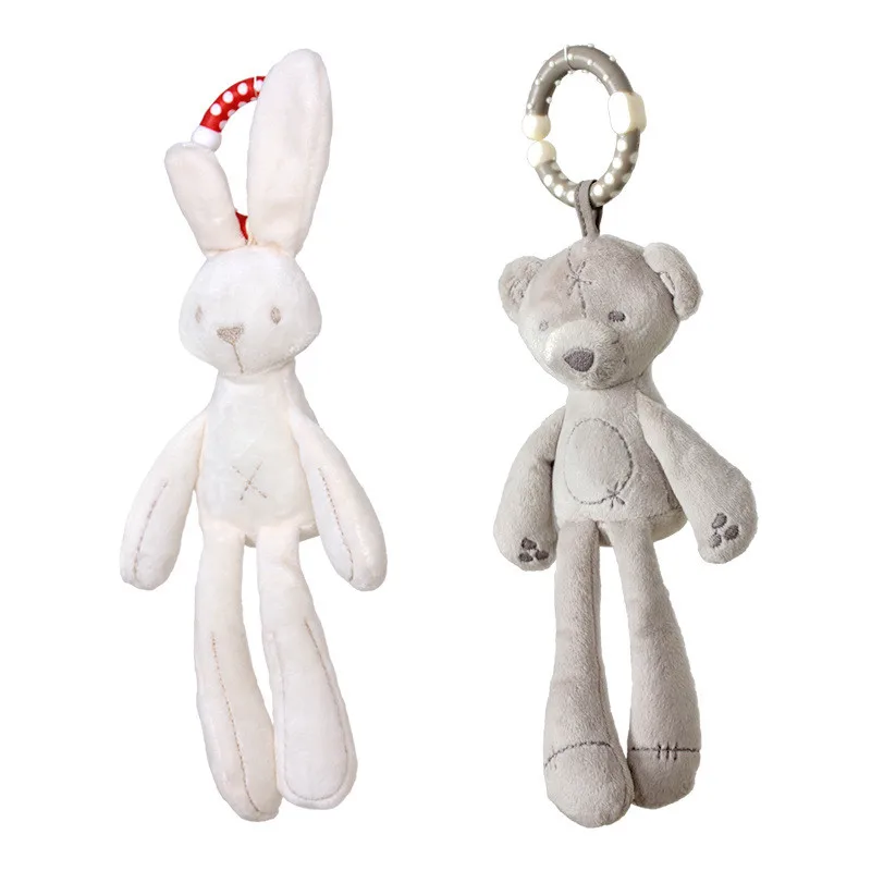 Милые детские погремушки teedy Bear Rabbit мягкие животные плюшевая погремушка