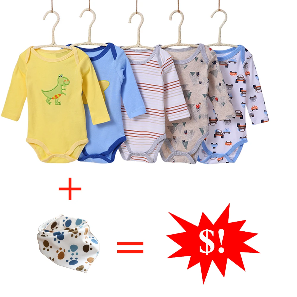 Newbron Baby boy Bodysuits Cute Lovely Infant Baby Jumpsuit Baby