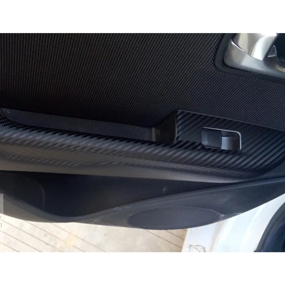 For KIA Rio K2 Car Carbon Fiber Stickers For Cars Door Panel Armrest Sticker And Decals Auto Accessories Car-Styling 1
