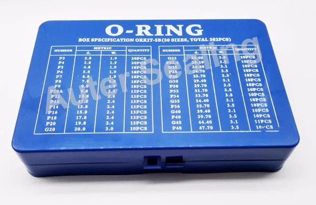 30 sizes 382pcs 5B blue oring kit1