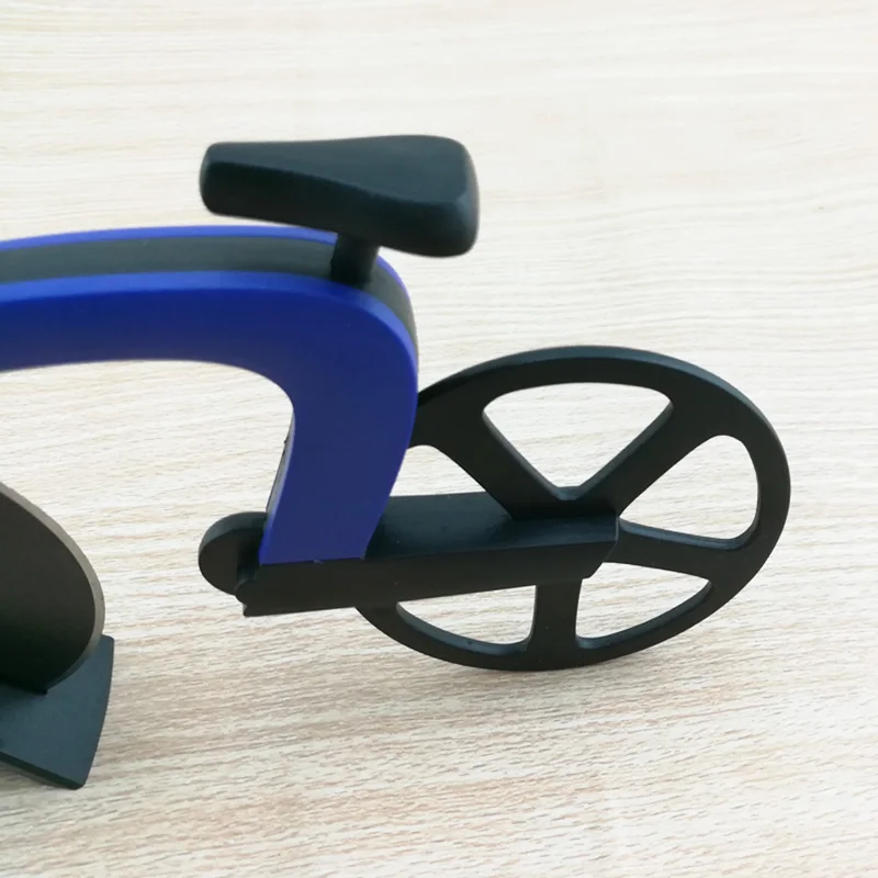 Bicycle Pizza Cutter Wheel Stainless Steel Plastic Bike Roller Pizza Chopper Slicer Kitchen Gadget E2S