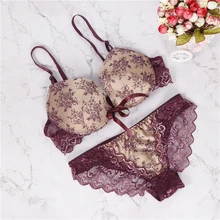 2018 new brand BC big cup sexy bra set lace push up women underwear panty set refreshing bra brief sets france lingerie suit