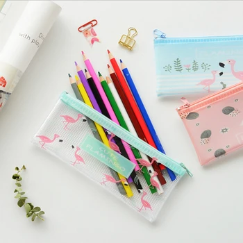 

Lovely Flamingo A4 A5 B6 File Bag Document Bag A4 File Folder pencil bags Stationery Filing Production