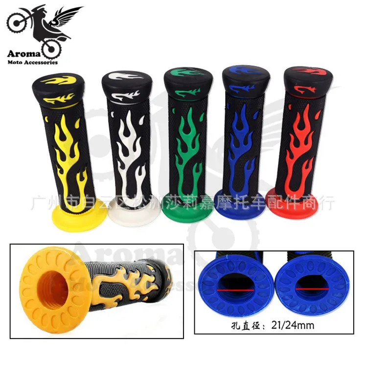 

fire motorbike grip moto ATV Off-road for KTM husqvarna dirt pit bike motocross scooter handle bar rubber motorcycle handlebar