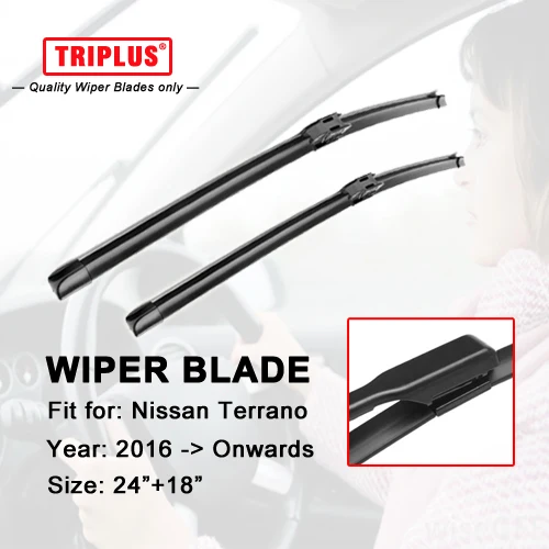 Wiper Blade For Nissan Terrano (2016onwards) 1set 24"+18",flat Aero