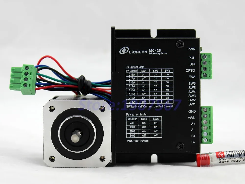 Комплект драйвера шагового двигателя 17hs8401s cnc nema 17 2 фазный 42 мм 0 4 Нм 5 А шаговый