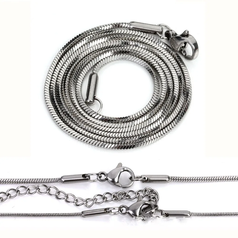 Square Titanium steel Thin Chains 