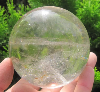 

1.5lb NATURAL clear QUARTZ CRYSTAL sphere ball Healing