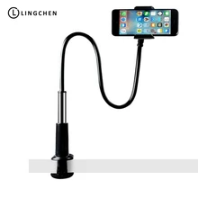 ФОТО lingchen flexible desktop holder for xiaomi iphone samsung phone holder with long arms adjustment flexible mount holder