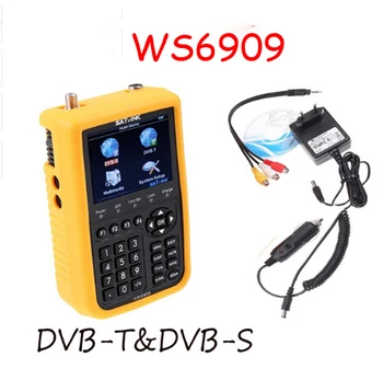 

ws6909 3.5'' DVB-S DVB-T Combo Finder WS-6909 Satellite Terrestrial Signal meter satlink WS 6909