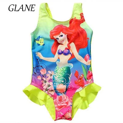 

Mermaid Princess Girl Swimsuit Little Mermaid Swimmable One Peice Swimsuit Swimwear Girls Bikini Bathing Suit