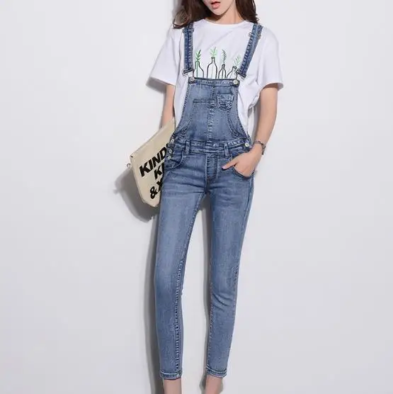 Джинсовый комбинезон для женщин 2018 женский JR85|salopette for women|denim dungareesfemale overalls |