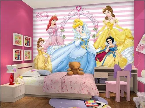 写真壁紙3d立体絵画壁紙ディズニープリンセス不 織のリビングルームベッドルーム3dデスクトップ壁紙の壁画 Wallpaper Poster Wallpaper Modelwallpaper Murals Flowers Aliexpress