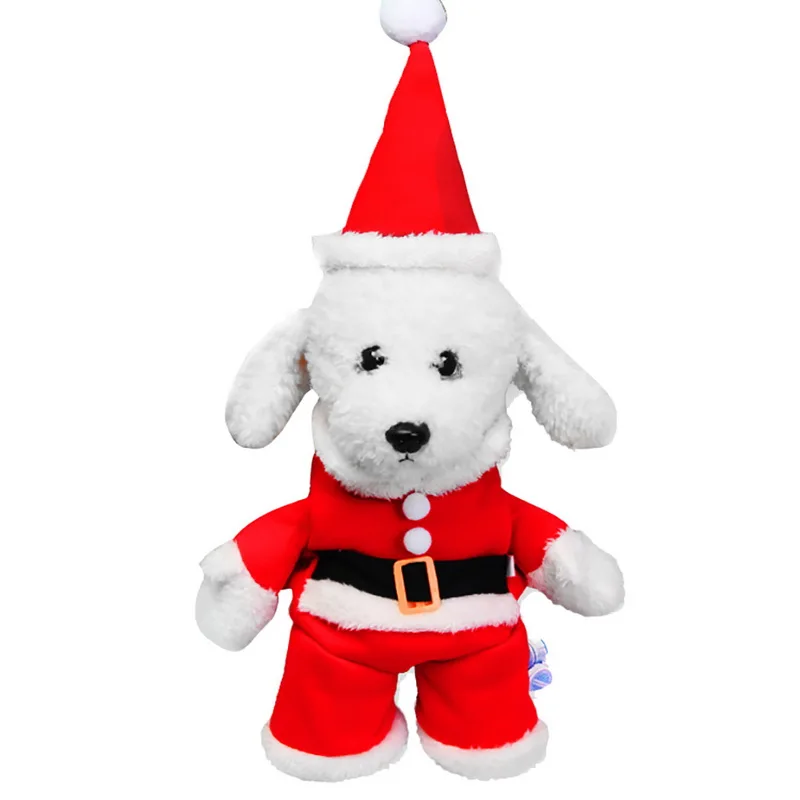 Hoomall Costume For Small Medium Dogs Soft Cotton Pet Accessories Christmas Suits Cute Cosplay Santa Claus Dog Clothes | Дом и сад