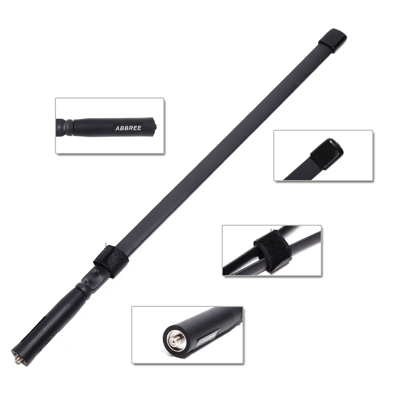 ABBREE AR 152A SMA Female VHF UHF Двухдиапазонная Складная тактическая антенна для цифровой