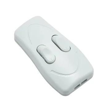 

220V Lamp Double Control Switch Lighting Power Cord's Switch CQC CE Floor Lamp Double Control Push Buttton Switch of Cable 1PC