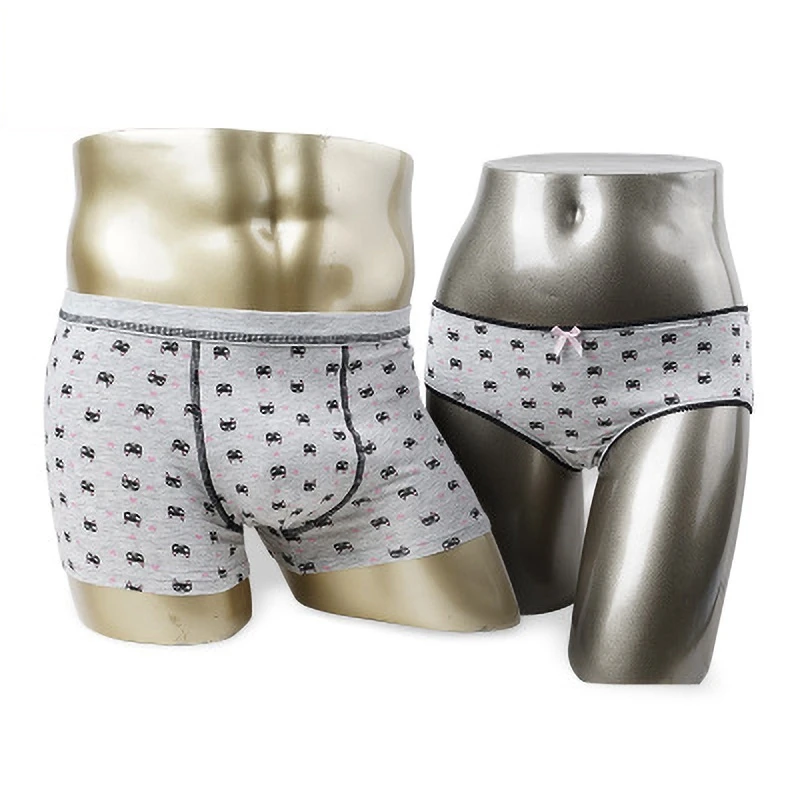 

Lovely Cat Couples Underwear Set Lovers Sexy Comfortable Cotton Panties Sexy Panties Women Mens Shorts