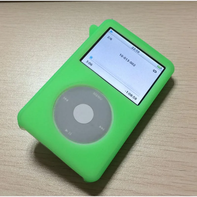 Бегущий верблюжий силиконовый чехол для Apple iPod Classic 80GB 120GB классический 160G 3rd+ Защитная пленка на весь корпус - Цвет: Green