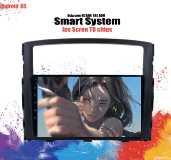 

9 inch 6+128GB Android 10.0 car dvd gps navigation For Mitsubishi Pajero 2006-2011 multimedia radio dvd Head Unit Carplay system