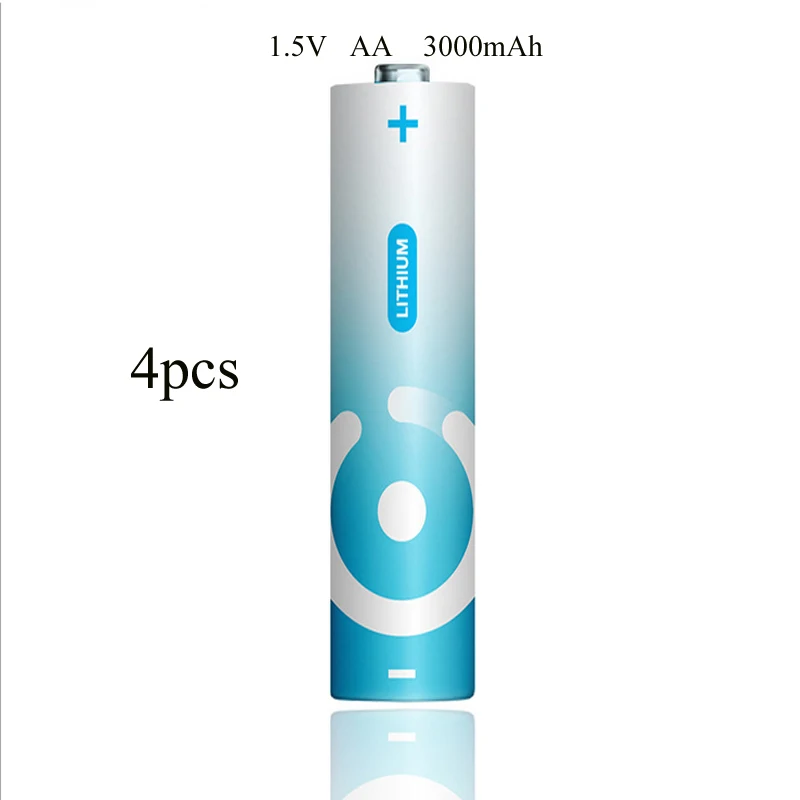 Sorvess 4 шт. 1,5 V AA литиевая батарея 1100mah 3A LiFeS2 ячейка сухая Первичная батарея для камеры и игрушки электробритва