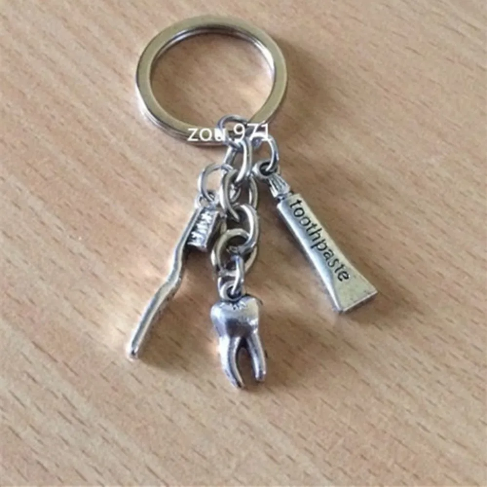 

Dentist Keyring Dentist Keychain Dental Assistant Gift Dental Hygienist Keyring