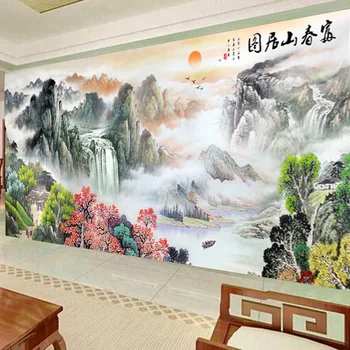 

QIANZEHUI,DIY Great Wall Diamond landscape Embroidery,Round Diamond Full rhinestone Diamond painting cross stitch,needlework