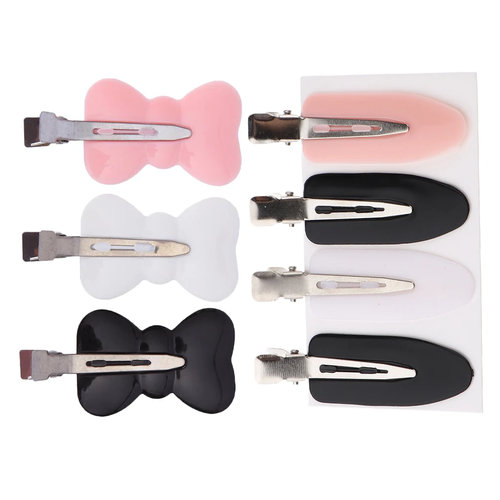 7 Pieces Women Girls Lady No Bend Hair Clips, Pin Curl Clip, Makeup No Crease Hair Clip