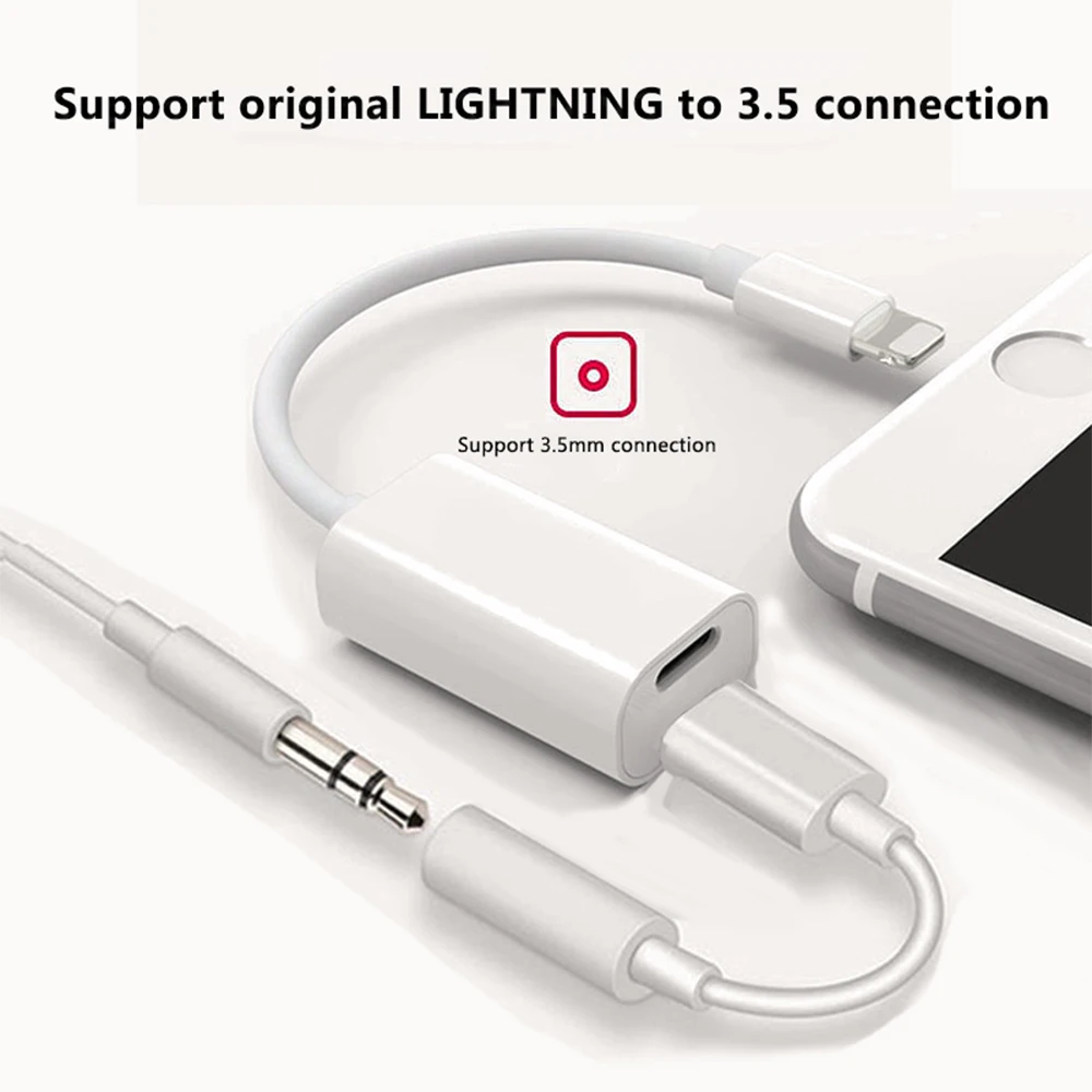 

4 in 1 for Apple's for iPhone x 8 7 xs PLUS dual for lightning USB phone audio adapter