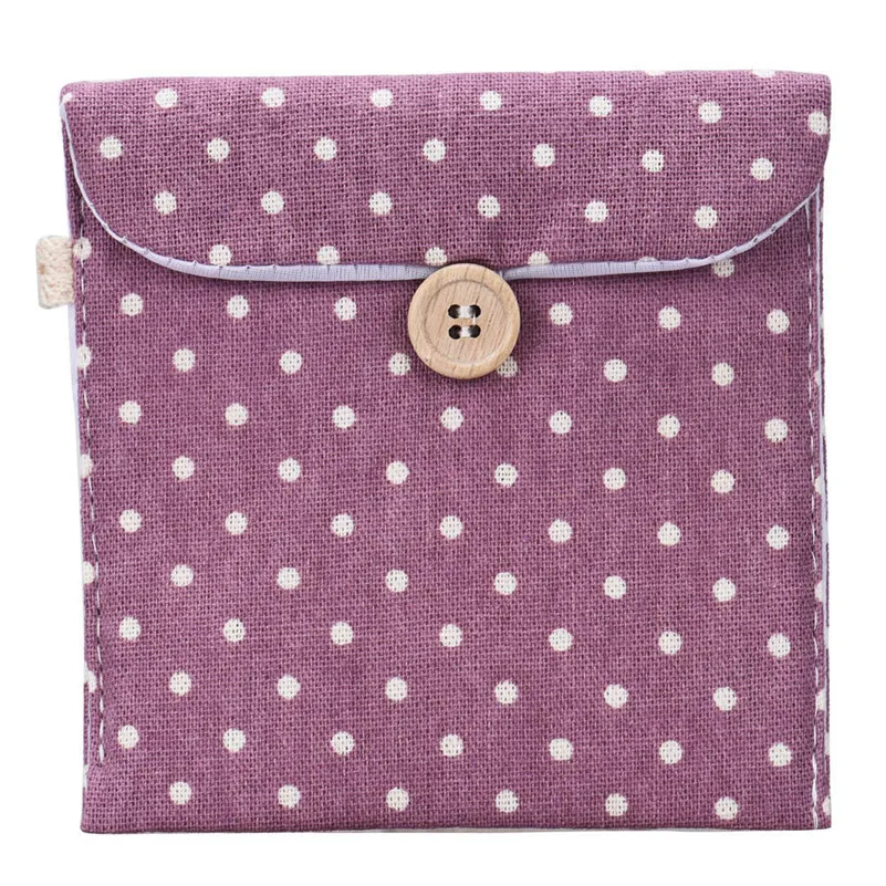

Hot Sale Casual Candy Color Bags for Girl Cotton Diaper Sanitary Napkin Package Bag Storage Organizer Makeus Bag Wholesale Blosa