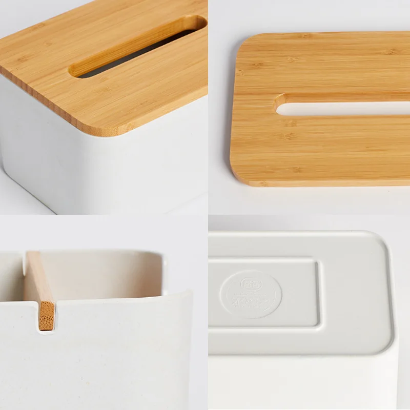 Xiaomi Mijia Bamboo Fiber Tissue Box канцелярский контейнер для макияжа Настольный ящик для хранения для офиса умный дом пульт дистанционного управления