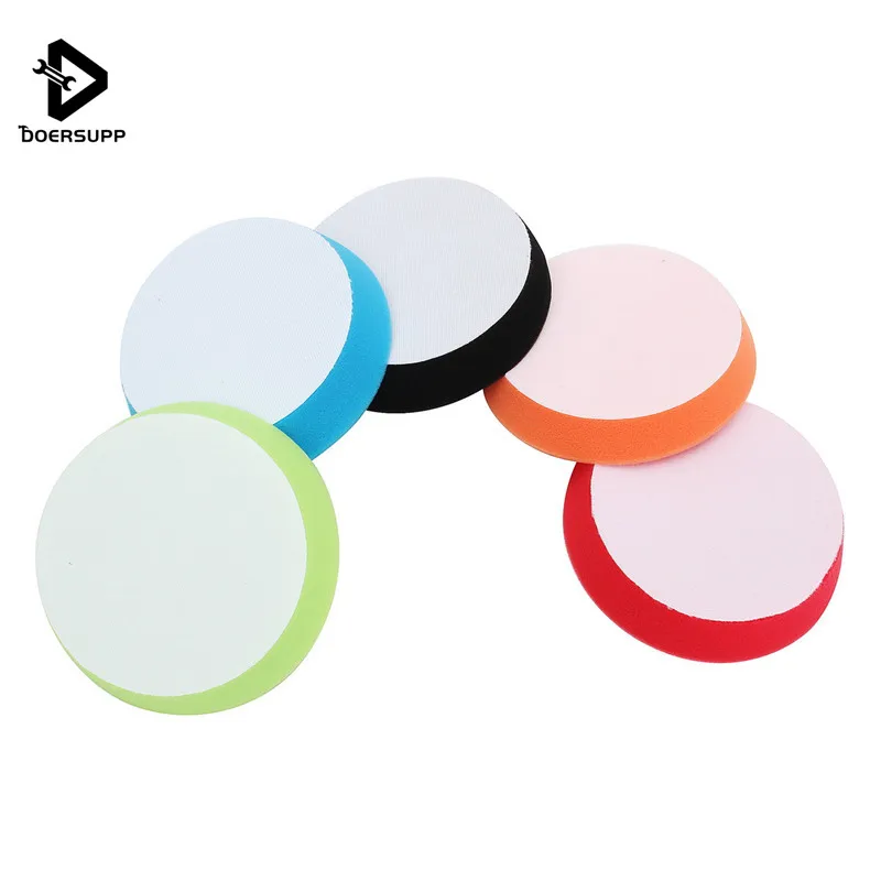 

Doersupp 5Pcs 6" inch 150mm Flat Sponge Buffing Polishing Pad Clean Kit For Car Polisher