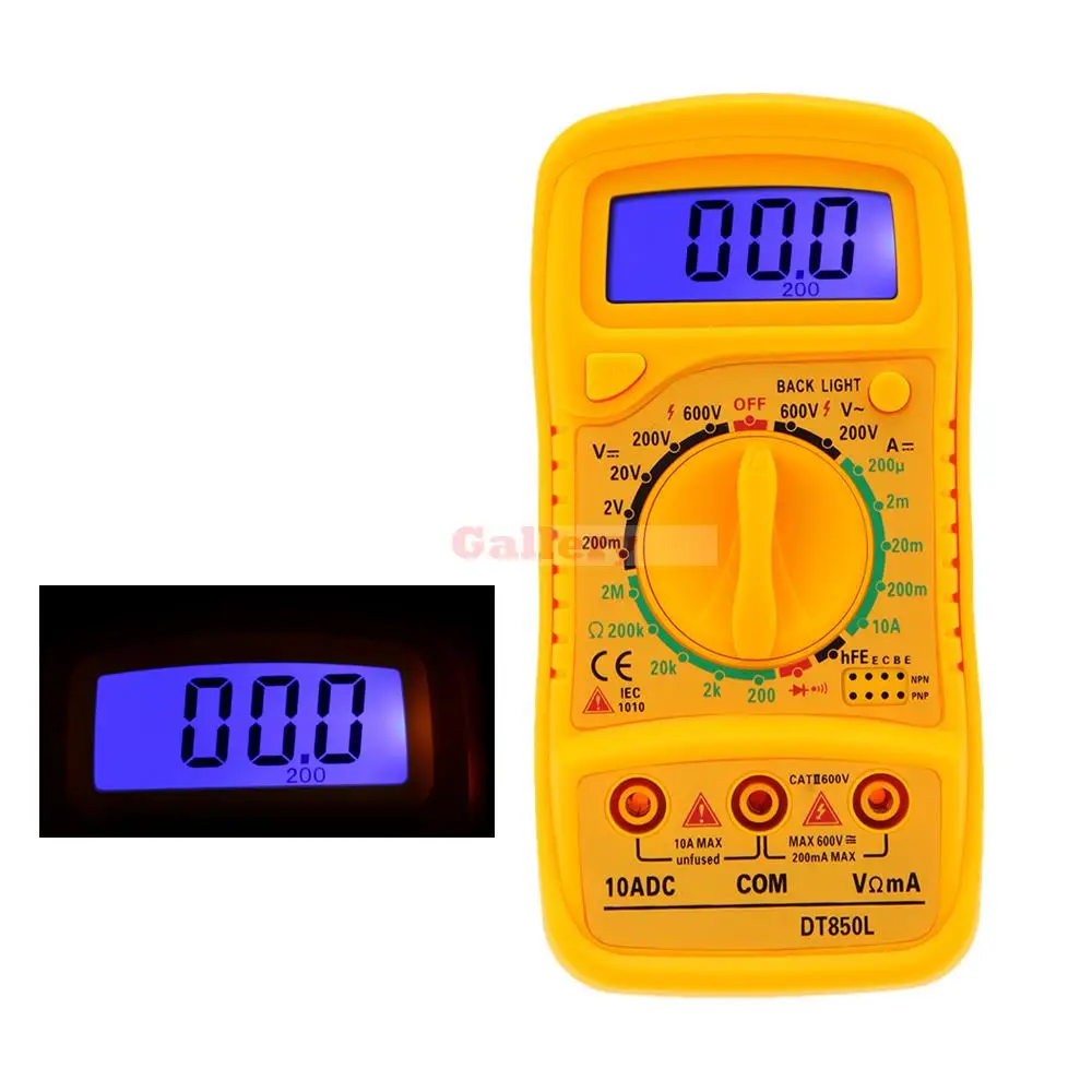Dt850l Portable Handheld Intelligent Multimeters Large Lcd Display Dmm