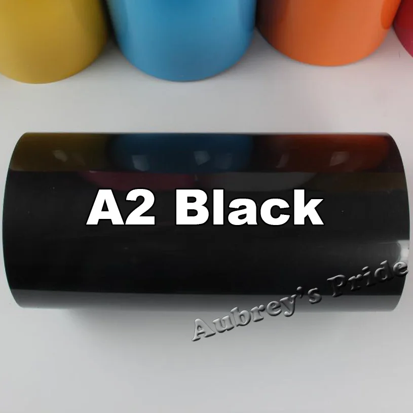 Black A2 30x100 см(1" x 40") ПВХ теплопередача Винил термопресс машина режущий плоттер резак футболка DIY пленка из фольги - Цвет: Black A2