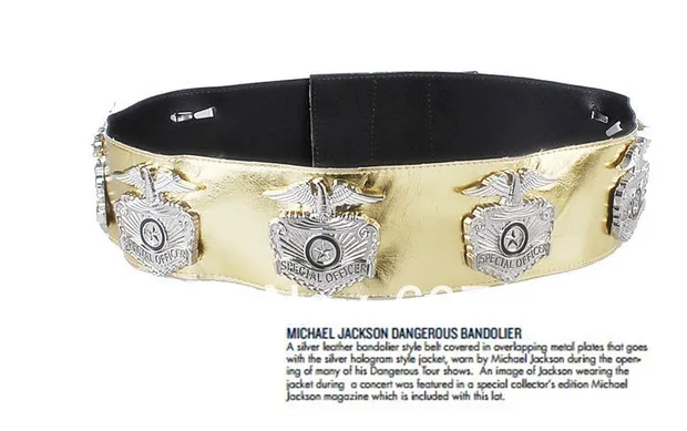 Cinturón de águila hecho a mano MJ Michael Jackson BAD Tour, edición de coleccionista, espectáculo de Metal|eagle belt -