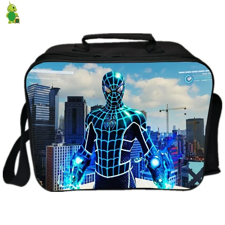 Новинка 2019, супергерой Человек-паук, сумка для ланча, теплоизоляционные сумки для обеда, сумка для пикника для женщин и мужчин