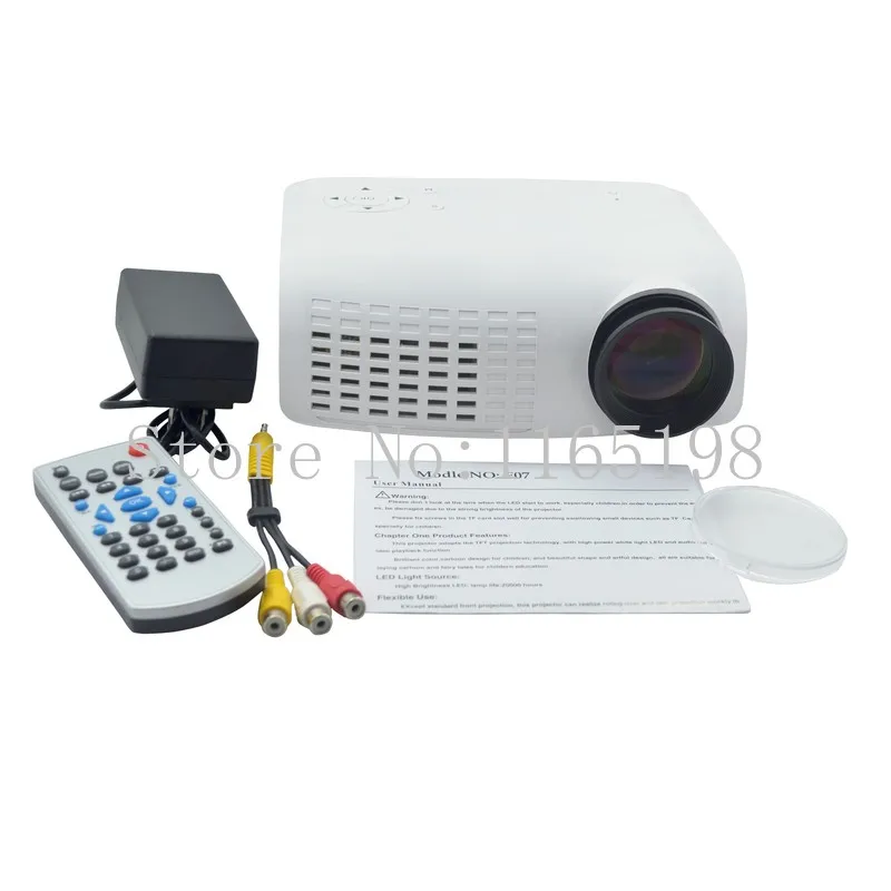 

Portable Mini LED Projector E07 Projector HD Video Proketor Support 1080P Projektor Proyectores VGA USB HDMI AV TV