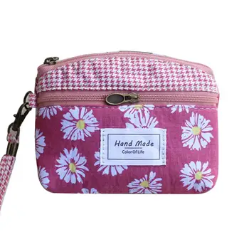 

Hot Ethnic Flower Leaves Geometric Coin Purse Keys Card Holder Wallet Clutch Bag Gift