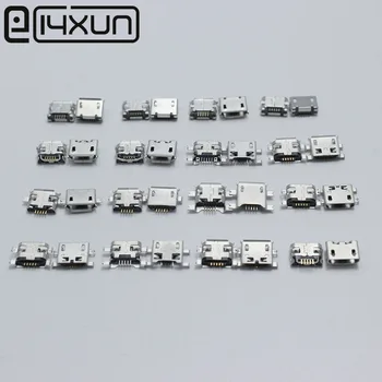 

16model=80Pcs Micro USB Female 5Pin Socket 8 Models Each Type 5Pcs PCB Solder Connectors