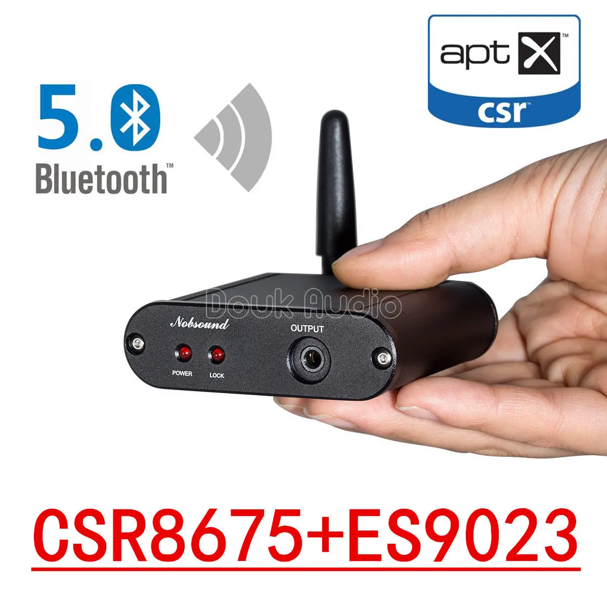 Douk аудио мини CSR8675 Bluetooth 5,0 аудио приемник PCM5102 DAC декодер HiFi без потерь APTX HD для наушников или усилителей