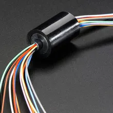 Мини-капсула электрическое скользящее кольцо 12,5 мм 150 об/мин 240VDC/VAC 12 проводов цепи 2A для монитора Роботизированный(12 проводов n/фланец