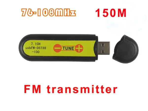 USB FM-DST88-100 FM мини передатчик USB Беспроводная крышка передатчика диапазон 150 м
