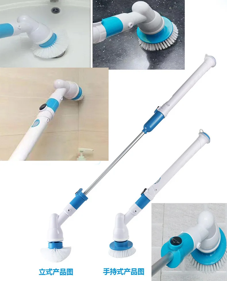 Spin Turbo Scrub Bathtub Brush Power Cleaner Bathtub Tiles Power Floor